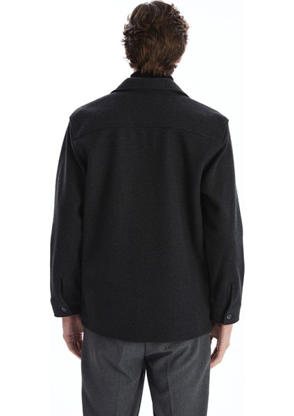 Yeni Sezon Regular Fit Uzun Kollu Kaşe Erkek Gömlek Ceket fırsatları