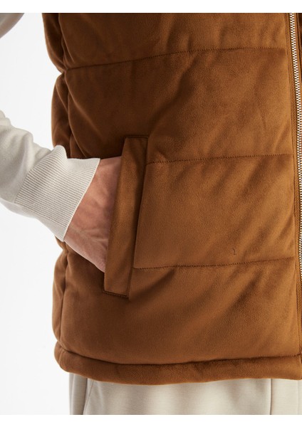 Yeni Sezon Slim Fit Dik Yaka Erkek Şişme Yelek modelleri