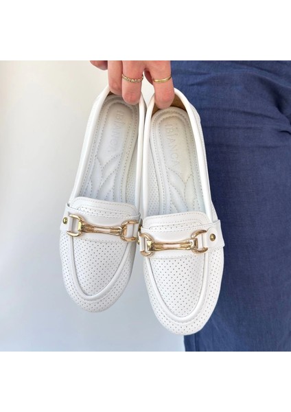 Nrtmsa Rain Beyaz Cilt Babet Ayakkabı (Numara: 36) fırsatları