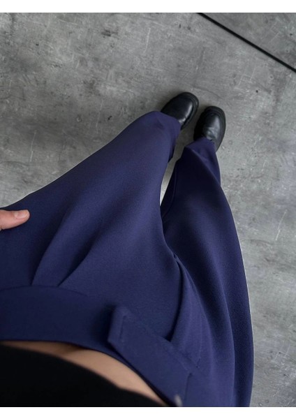 Lvsqvr Cırtlı Palazzo Pantolon Lacivert (Beden: M) modelleri