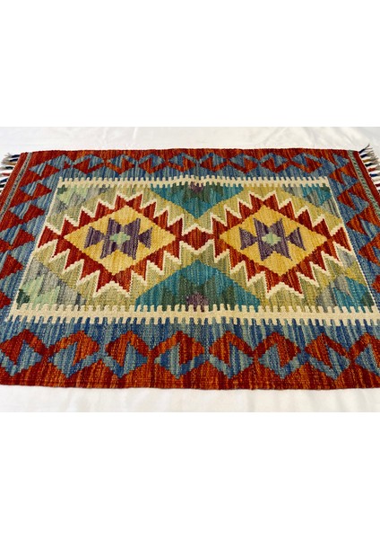 El Dokuma Afgan Yün Kilim Kök Boya fırsatları