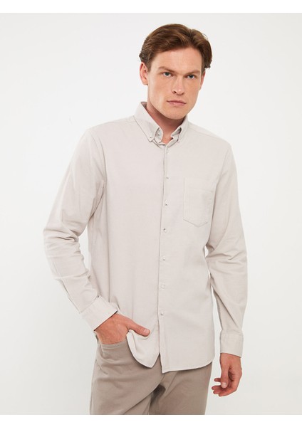 Yeni Sezon Regular Fit Uzun Kollu Kadife Erkek Gömlek fiyatları