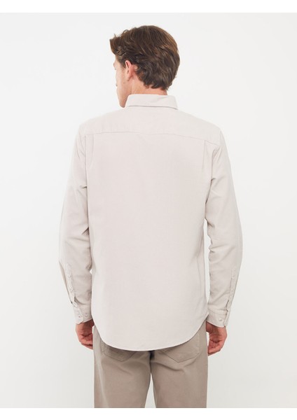 Yeni Sezon Regular Fit Uzun Kollu Kadife Erkek Gömlek indirimleri