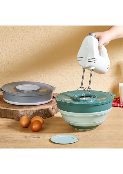 Katlanır Mikser Kabı Qlux Katlanır Kapaklı Kase Bpa Içermez L-00960 Mikser Kabı 3250 ml