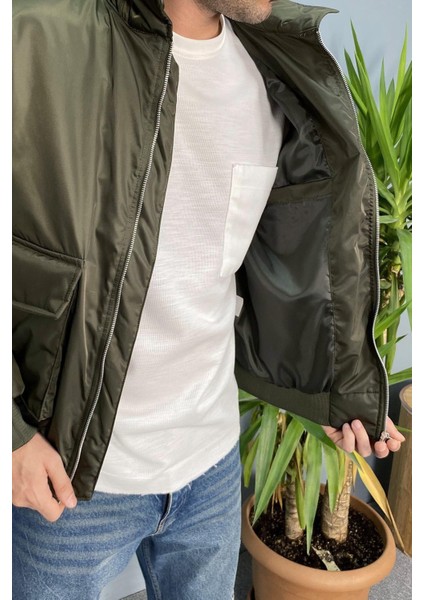 Büyük Cep Detaylı Siyah Mont modelleri