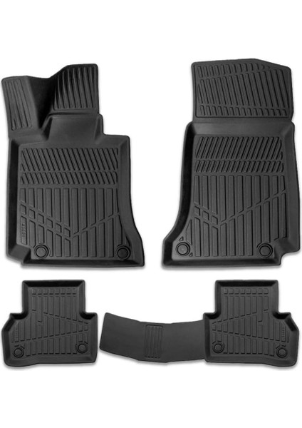 Mercedes C Serisi W205 2014-2020 Için Havuzlu Paspas, Yüksek Kenarlı, Esnek, Araca Özel, Kokusuz, Oto Paspas