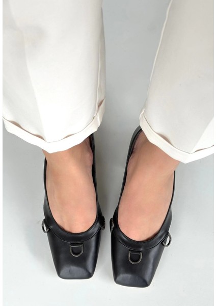 Nrtmsa Cande Siyah Cilt Topuklu Ayakkabı (Numara: 39) fiyatları