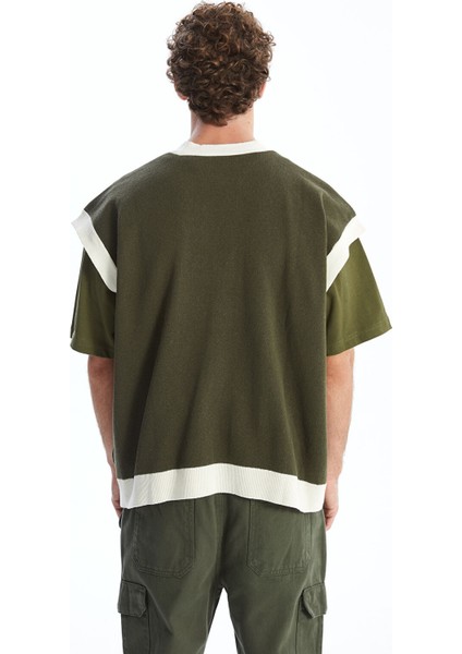 Yeni Sezon Rahat Kalıp V Yaka Erkek Triko Yelek fırsatları