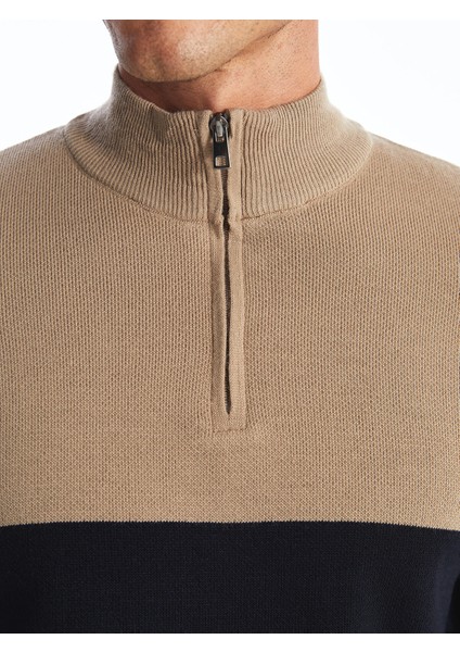 Yeni Sezon Dik Yaka Uzun Kollu Erkek Triko Kazak modelleri