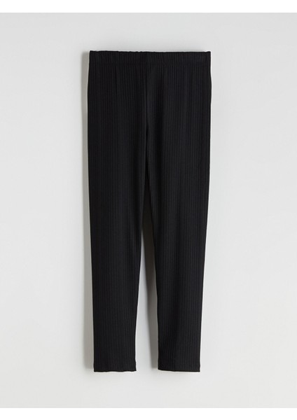 Yeni Sezon Beli Lastikli Kız Çocuk Uzun Tayt