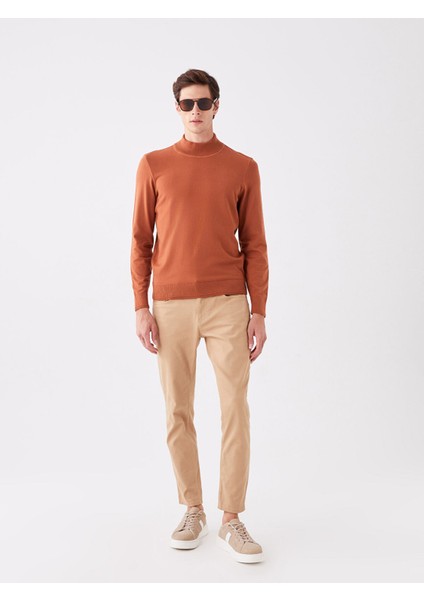 Yeni Sezon Yarım Balıkçı Yaka Uzun Kollu Erkek Triko Kazak modelleri