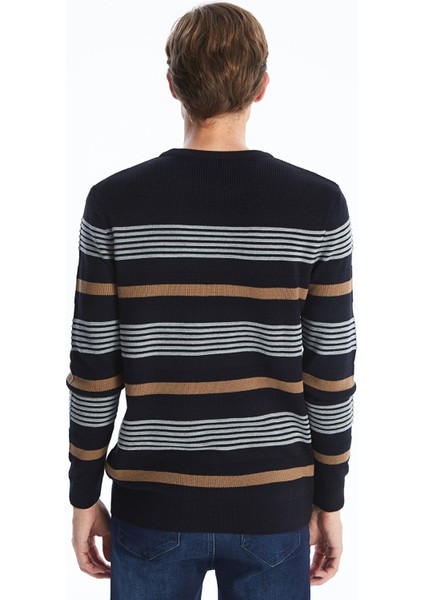 Yeni Sezon Bisiklet Yaka Uzun Kollu Çizgili Erkek Triko Kazak fırsatları