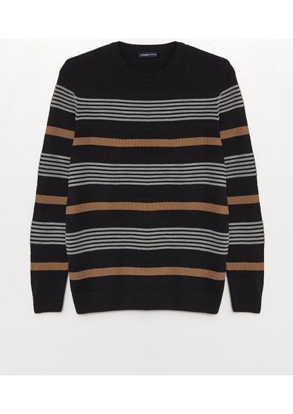 Yeni Sezon Bisiklet Yaka Uzun Kollu Çizgili Erkek Triko Kazak indirimleri