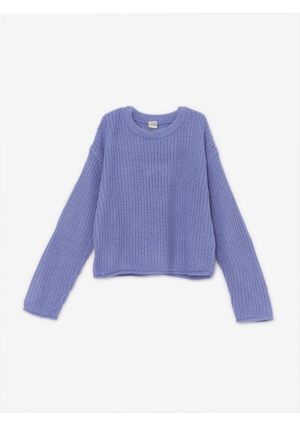 Yeni Sezon Bisiklet Yaka Uzun Kollu Kız Çocuk Triko Kazak modelleri