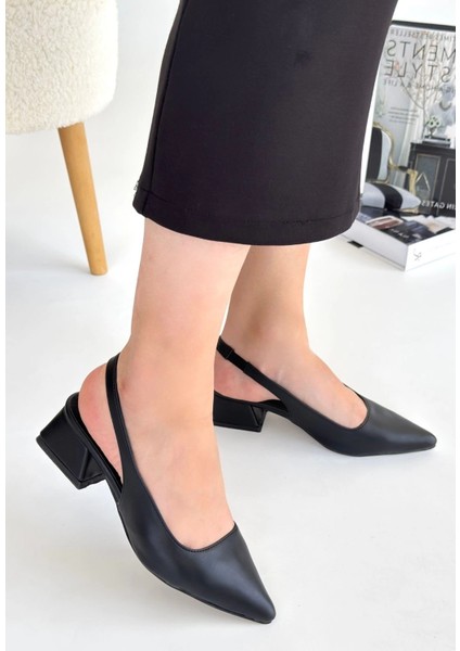 Nrtmsa Morji Siyah Cilt Topuklu Ayakkabı (Numara: 38) fiyatları