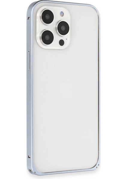 Lvsqvr Joko Iphone 13 Pro Max Kılıf Metal Bumper Magneticsafe Kapak - Sierra Blue modelleri