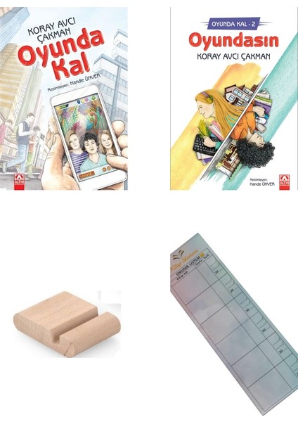 Oyunda Kal - Oyundasın /2 Kitap/ Koray Avcı Çakman / 5. ve 6. Sınıf-10-12 Yaş Hikaye+Tablet Tutucu