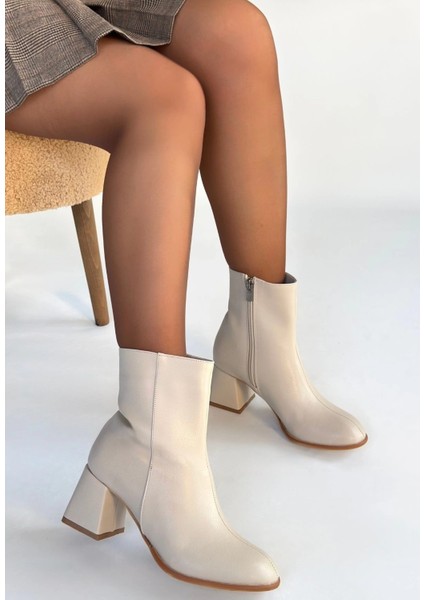 Lvsqvr Tendy Bej Cilt Topuklu Bot (Numara: 37) modelleri