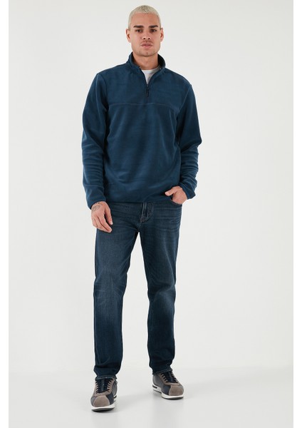 Slim Fit Anti-Pilling Tüylenme Yapmayan Bato Yaka Kışlık Şardonlu Polar Erkek Polar 5906001 fiyatları