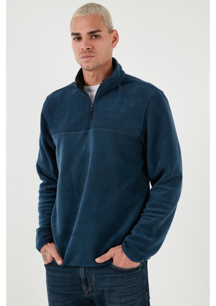 Slim Fit Anti-Pilling Tüylenme Yapmayan Bato Yaka Kışlık Şardonlu Polar Erkek Polar 5906001 modelleri