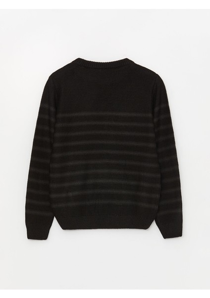 Yeni Sezon Bisiklet Yaka Çizgili Uzun Kollu Erkek Çocuk Triko Kazak indirimleri