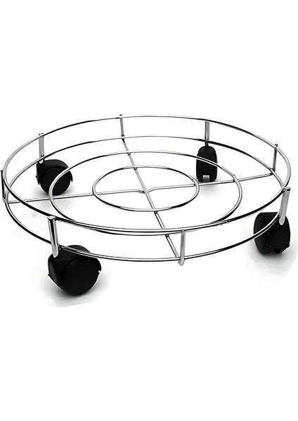 Ieg® Krom Metal Tüp Çek - Damacana Altlik (4887)