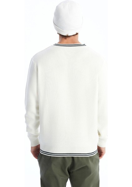 Yeni Sezon V Yaka Uzun Kollu Erkek Triko Kazak fırsatları