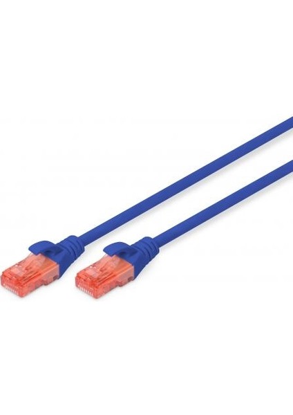 Dıgıtus DK-1617-005/B 50CM Utp Cat6 Patch Kablo Mavi Cu, Lszh Awg 26/7
