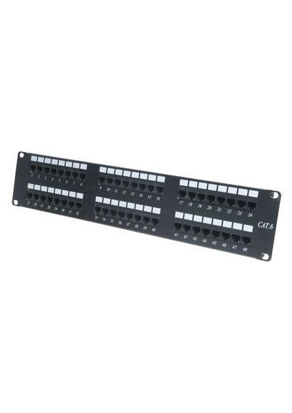 Ods ODS-P48UTP Utp Cat6 2u 48 Port Patch Panel Dolu