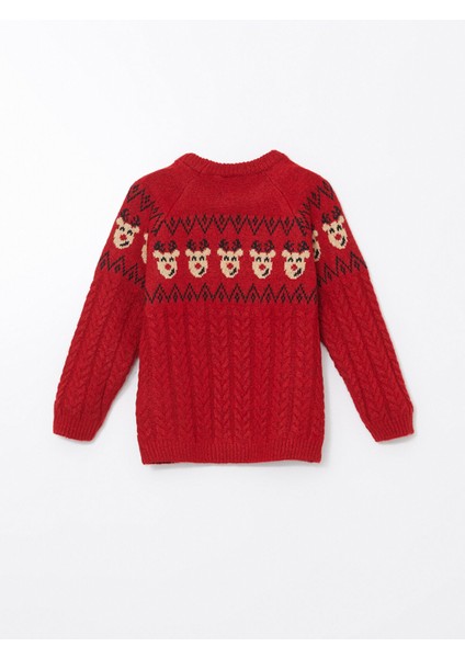 Yeni Sezon Bisiklet Yaka Yılbaşı Temalı Erkek Çocuk Kazak modelleri