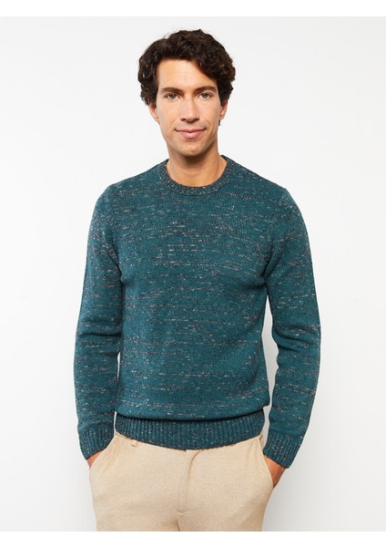 Yeni Sezon Bisiklet Yaka Uzun Kollu Desenli Erkek Triko Kazak modelleri