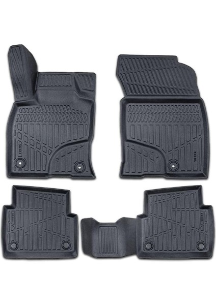 Ford Kuga Suv 2020-2025 Için Havuzlu Paspas, Yüksek Kenarlı, Esnek, Araca Özel, Kokusuz, Oto Paspas