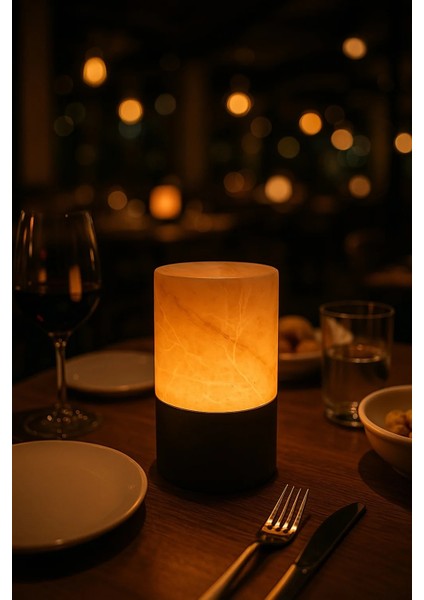 Daka Şarjlı Mermer Masalambası Kahve 3 Kademe On-Off fırsatları