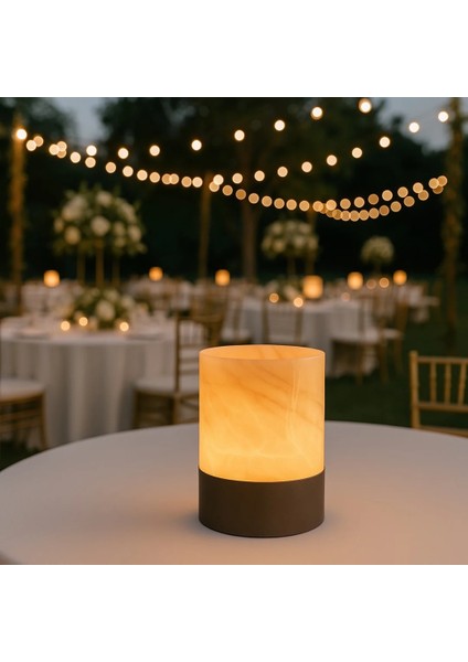 Daka Şarjlı Mermer Masalambası Kahve 3 Kademe On-Off indirimleri