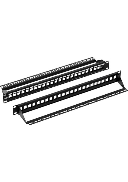 Ager AC-610-24 Moduler Utp/ftp CAT6/CAT6A 24 Port Boş 1u Zırhlı Patch Panel