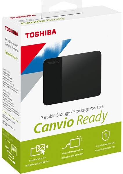 Toshıba Canvıo Ready 1tb Usb3.2 2.5" Harıcı HDD HDTP310EK3AA