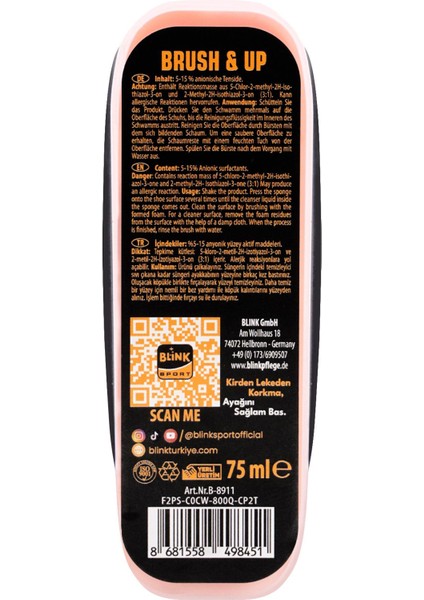 Sport Brush Up 75 ml Fırçalı Spor Ayakkabı Temizleyici fiyatları