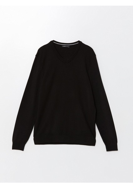 Yeni Sezon V Yaka Uzun Kollu Erkek Triko Kazak indirimleri