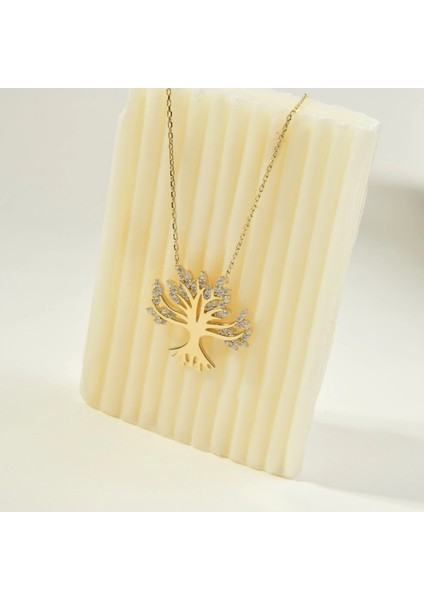 14 Ayar Altın Yaşam Ağacı Kolye fırsatları