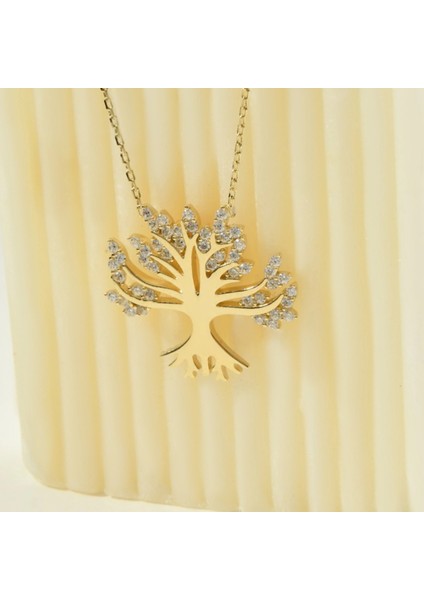 14 Ayar Altın Yaşam Ağacı Kolye indirimleri