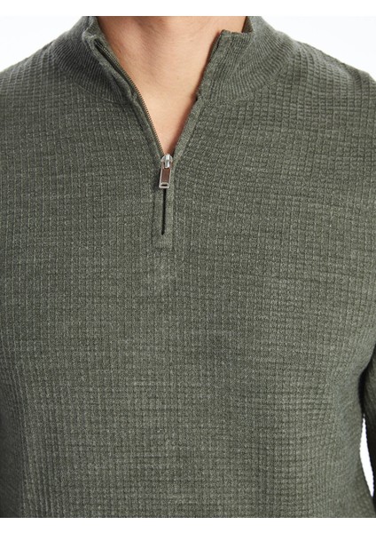 Yeni Sezon Dik Yaka Uzun Kollu Erkek Triko Kazak modelleri