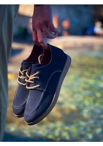 Nrtmsa Kb-X5 Kuback Lacivert Süet Bağcıklı Günlük Erkek Ayakkabı (Numara: 41) indirimleri