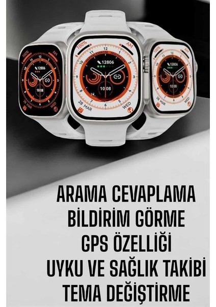 Akıllı Saat Nabız Ölçebilen Yeni Nesil Gps ve Adımsayar Özelliği