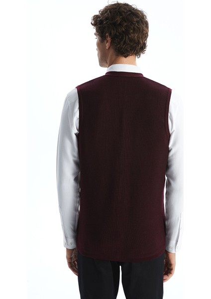 Yeni Sezon Standart Kalıp V Yaka Erkek Triko Yelek fırsatları