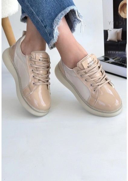 Nrtmsa Piona Bej Rugan Bağcıklı Spor Ayakkabı (Numara: 39) modelleri