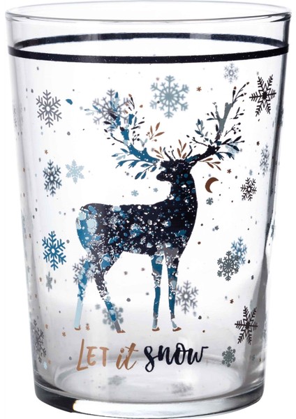 Let It Snow Meşrubat Bardağı-Mavi