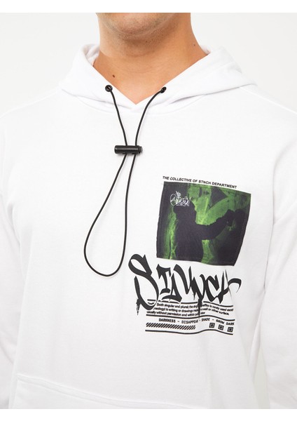 Yeni Sezon Uzun Kollu Baskılı Erkek Hoodie fırsatları