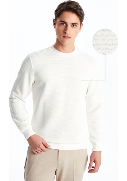 Yeni Sezon Bisiklet Yaka Uzun Kollu Erkek Sweatshirt