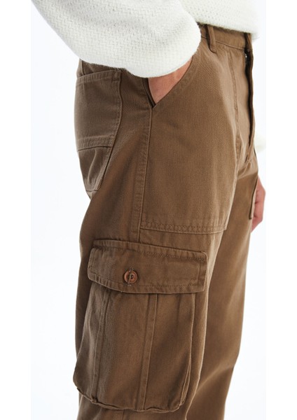 Yeni Sezon Standart Kalıp Gabardin Erkek Kargo Pantolon modelleri