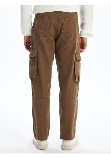 Yeni Sezon Standart Kalıp Gabardin Erkek Kargo Pantolon fırsatları